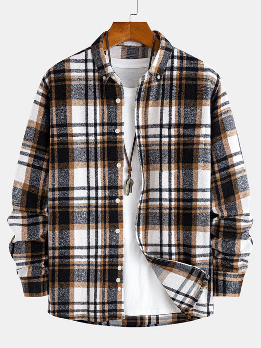 Flanell Karo Hemd mit Knöpfen
