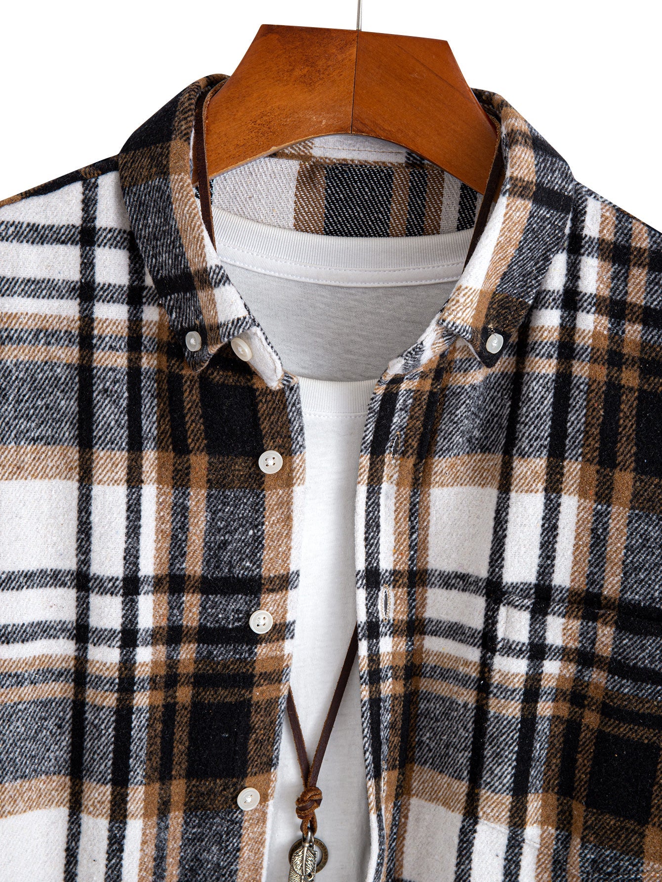 Flanell Karo Hemd mit Knöpfen