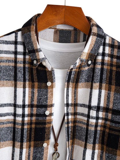 Flanell Karo Hemd mit Knöpfen