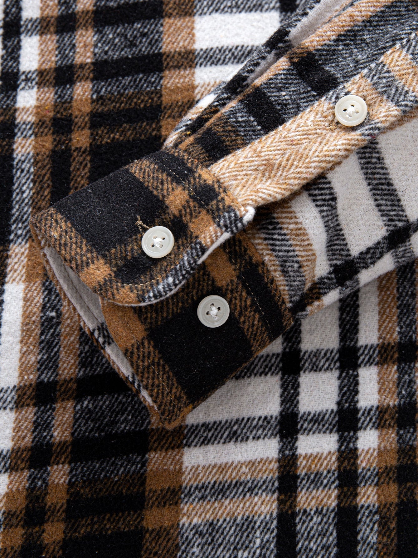 Flanell Karo Hemd mit Knöpfen
