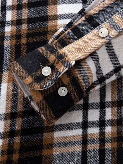 Flanell Karo Hemd mit Knöpfen