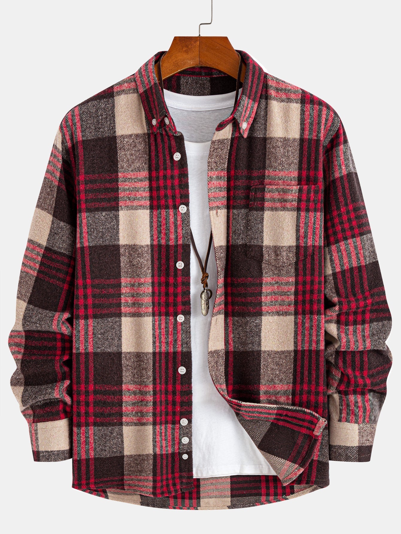 Flanell Karo Hemd mit Knöpfen