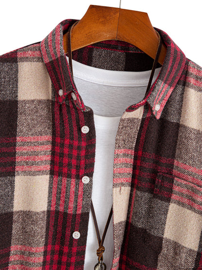 Flanell Karo Hemd mit Knöpfen