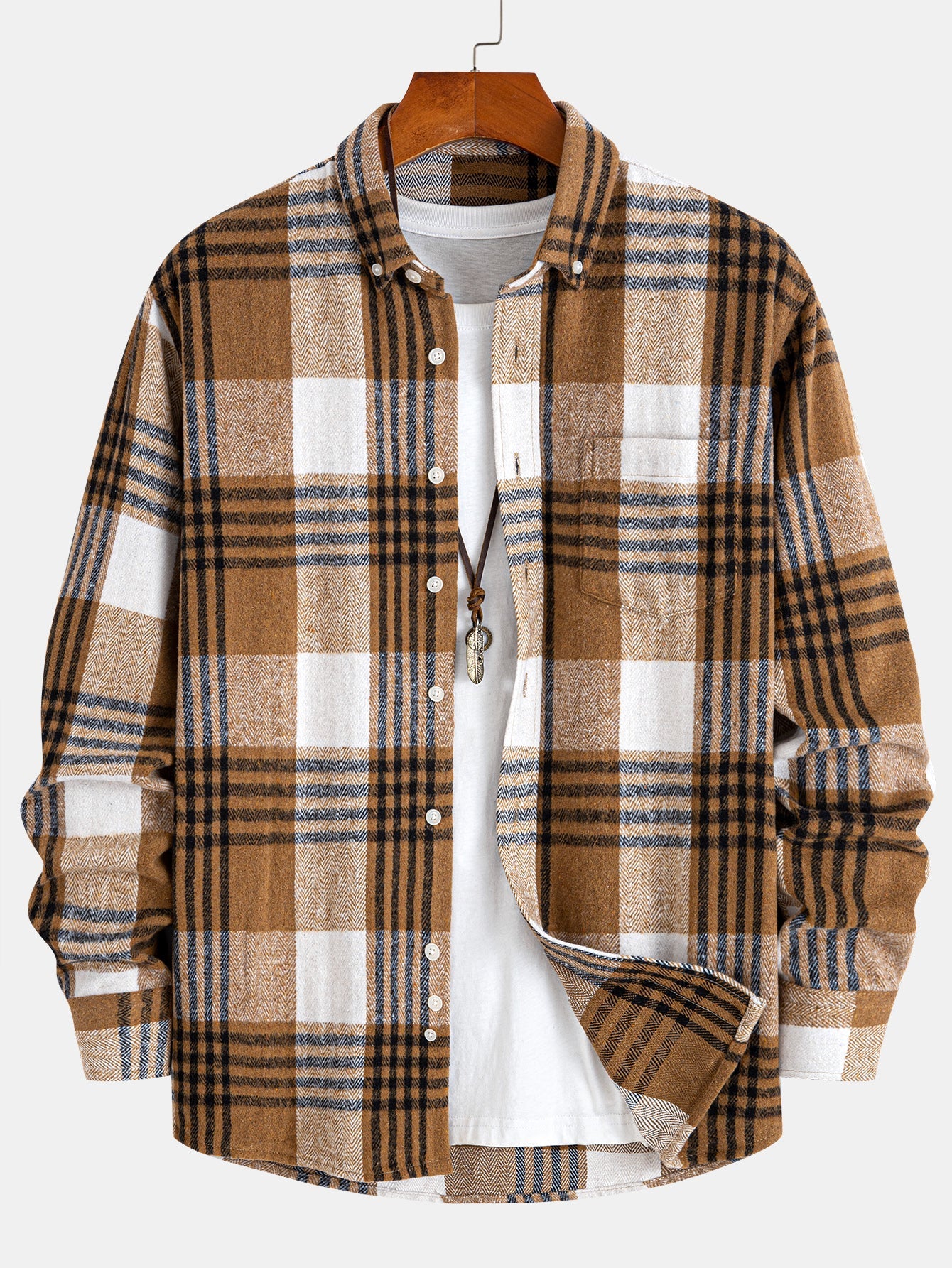 Flanell Karo Hemd mit Knöpfen