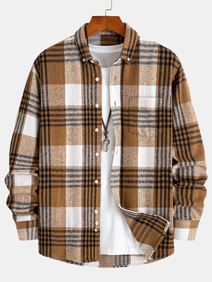 Flanell Karo Hemd mit Knöpfen