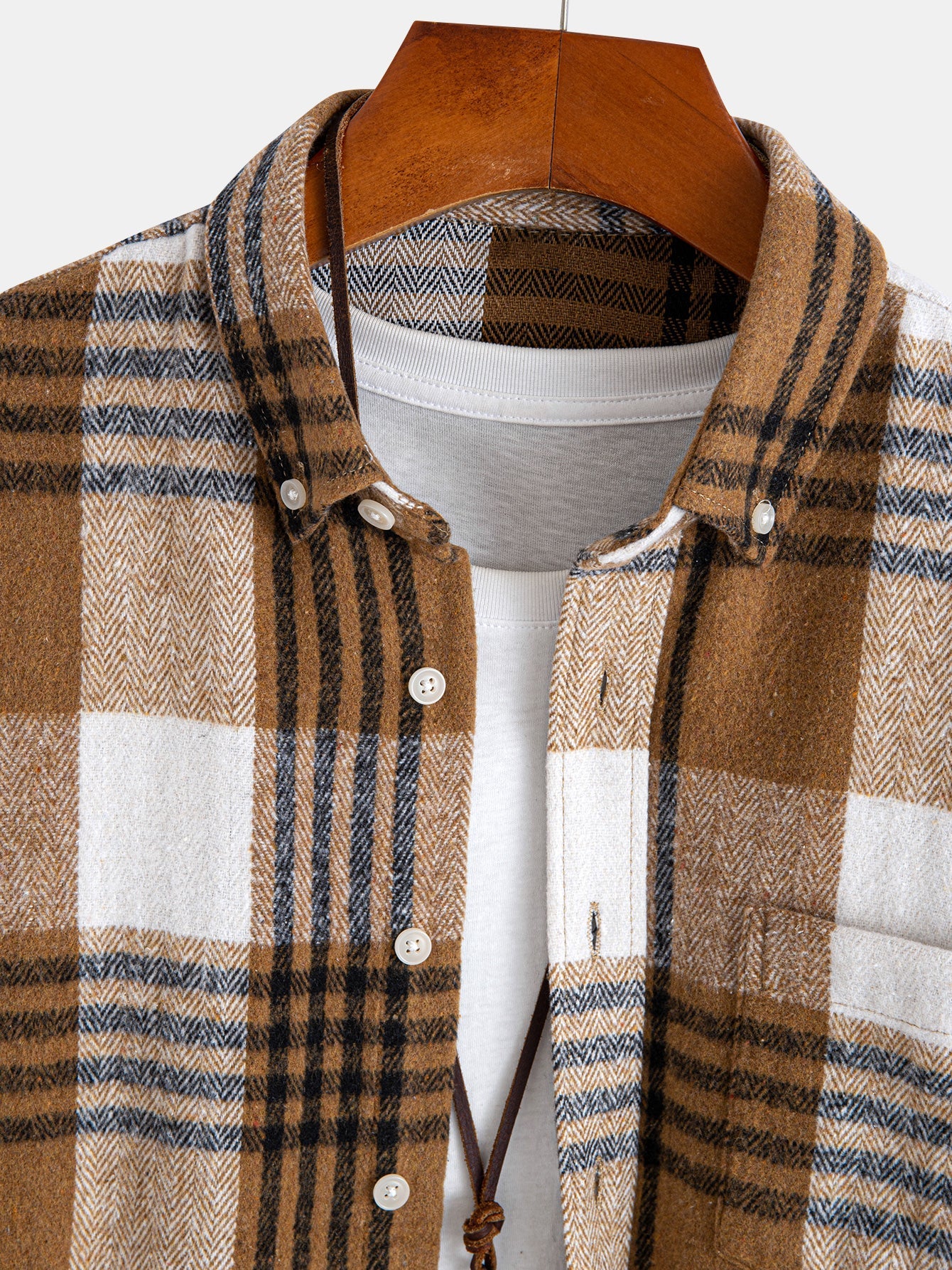 Flanell Karo Hemd mit Knöpfen