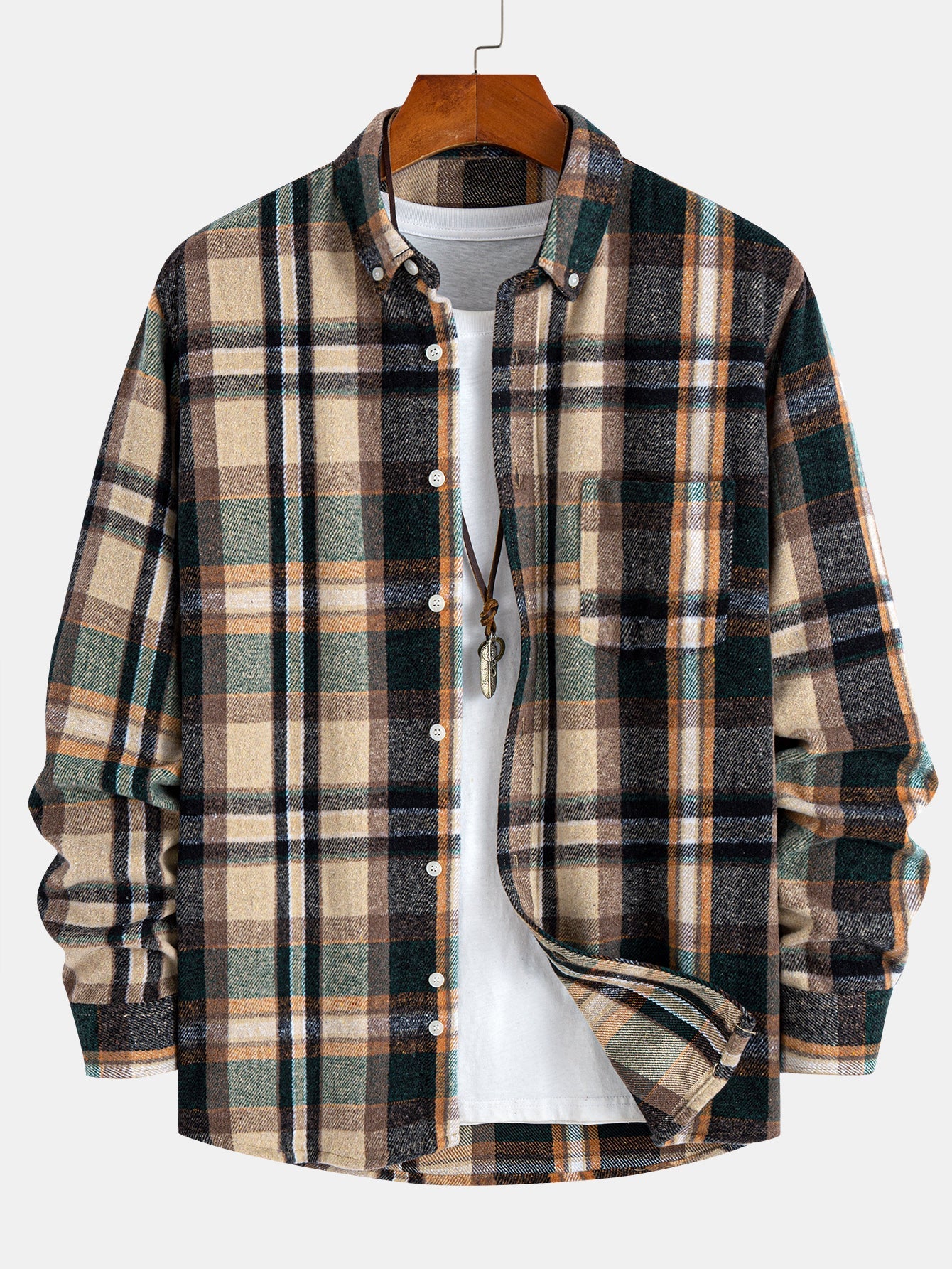 Flanell Karo Hemd mit Knöpfen