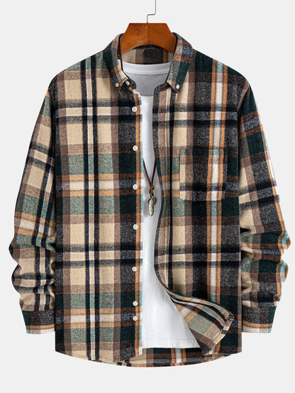 Flanell Karo Hemd mit Knöpfen