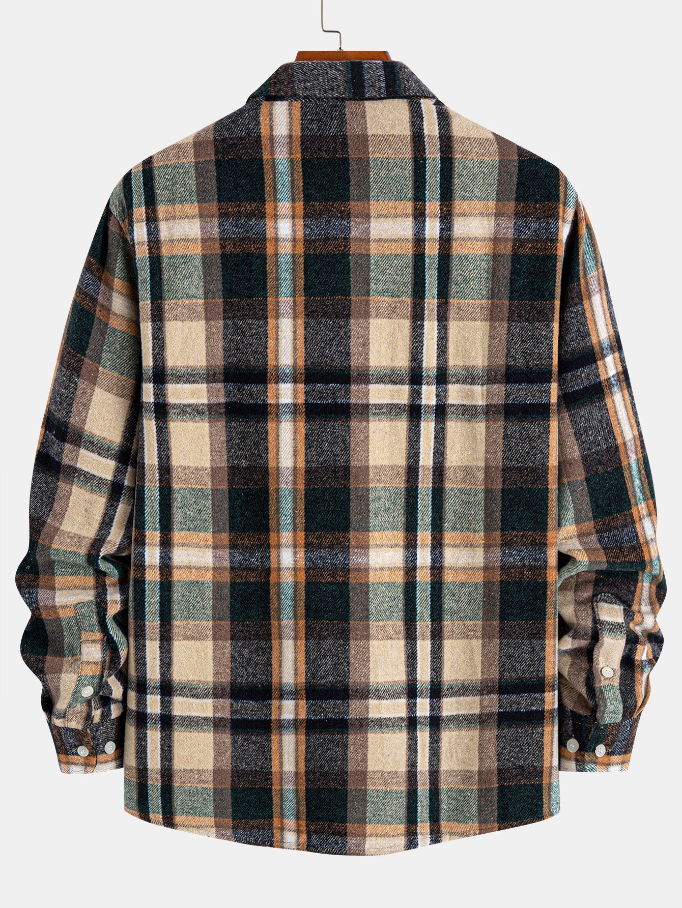 Karierter Flanellhemd mit Knöpfen