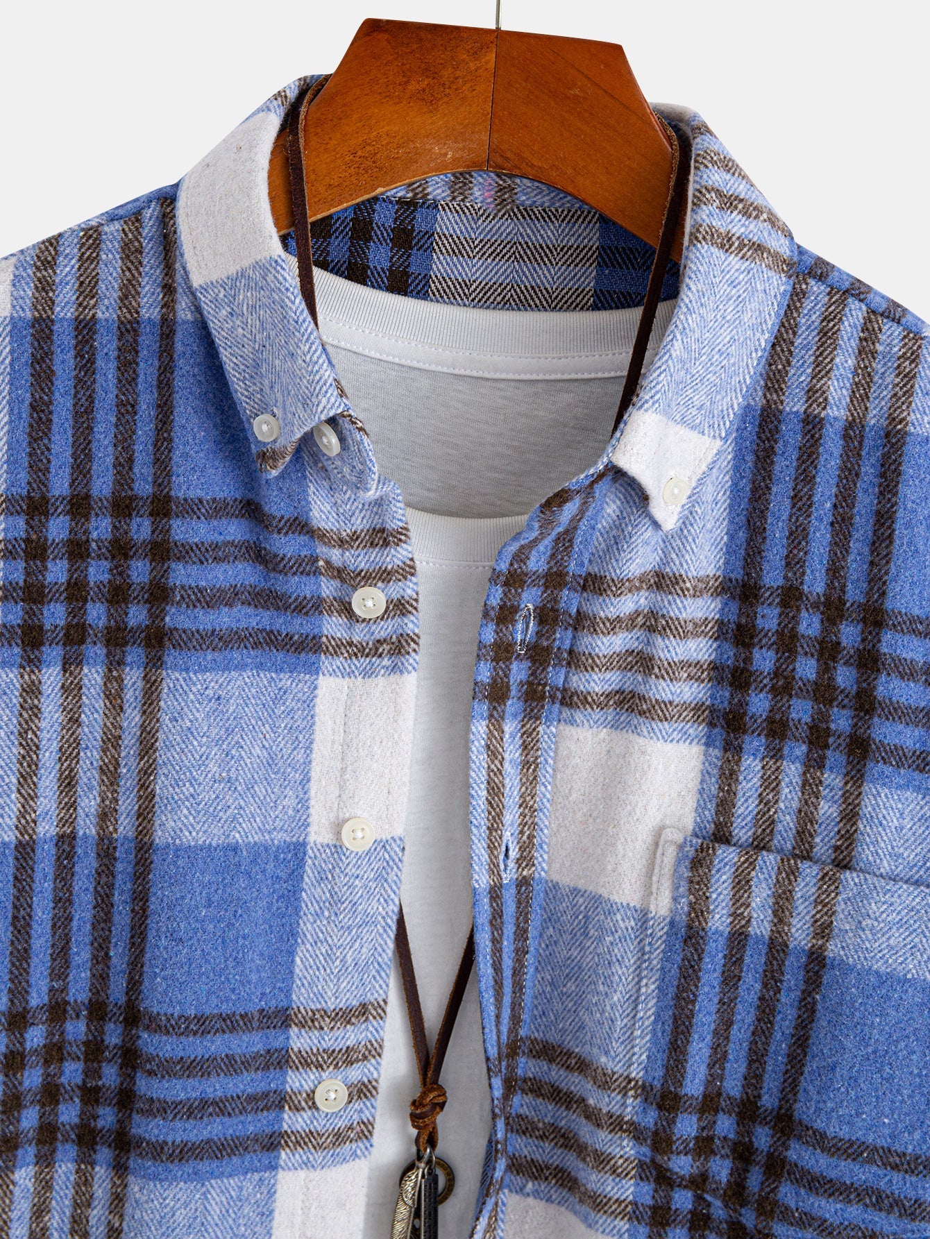 Flanell Karo Hemd mit Knöpfen