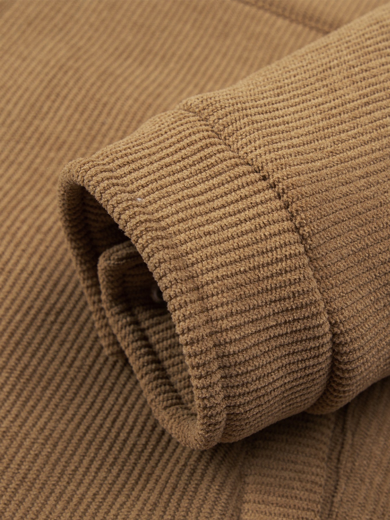 Teddygefütterte Cordjacke mit Reißverschluss