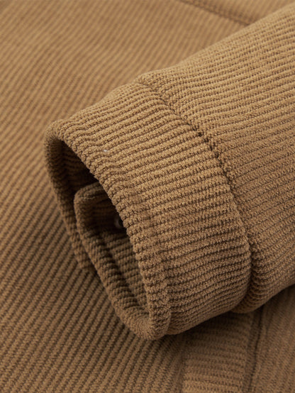 Teddygefütterte Cordjacke mit Reißverschluss