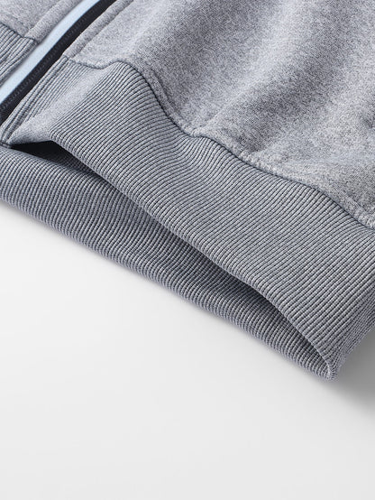 Teddy gefütterter Reißverschluss-Hoodie