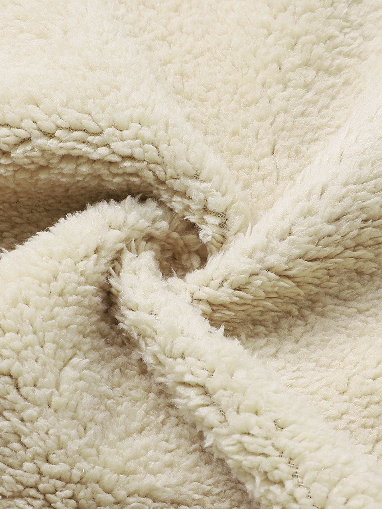 Teddy gefütterter Reißverschluss-Hoodie