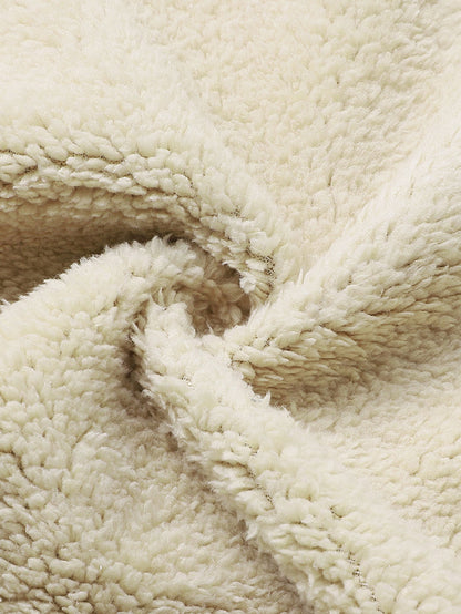 Teddy gefütterter Reißverschluss-Hoodie