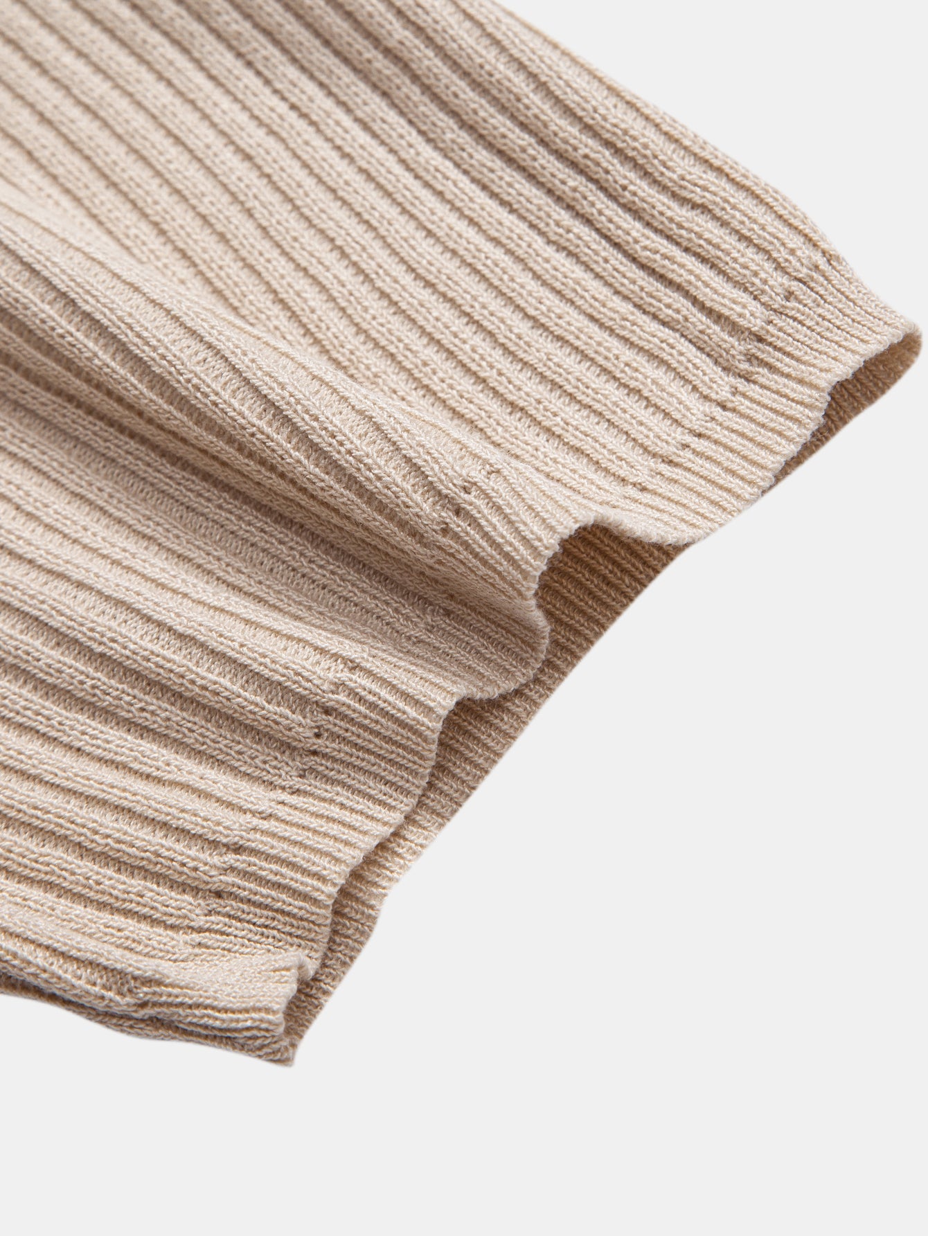 Rippstrick Rollkragen Pullover T-Shirt