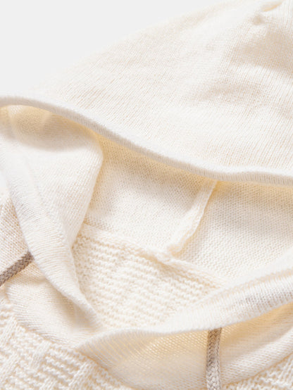 Farbblockierte Struktur Hoodie