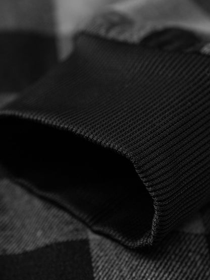 Teddygefütterter Flanell-Hoodie mit Karomuster