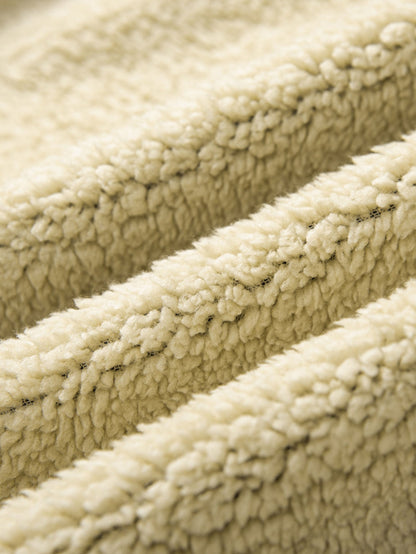 Teddygefütterter Flanell-Karo-Hoodie