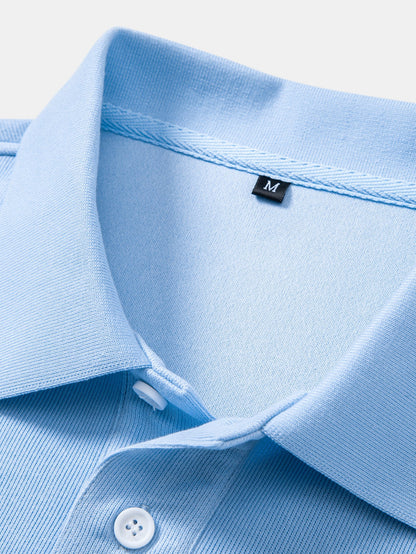 Pullover mit festem Poloshirt-Kragen