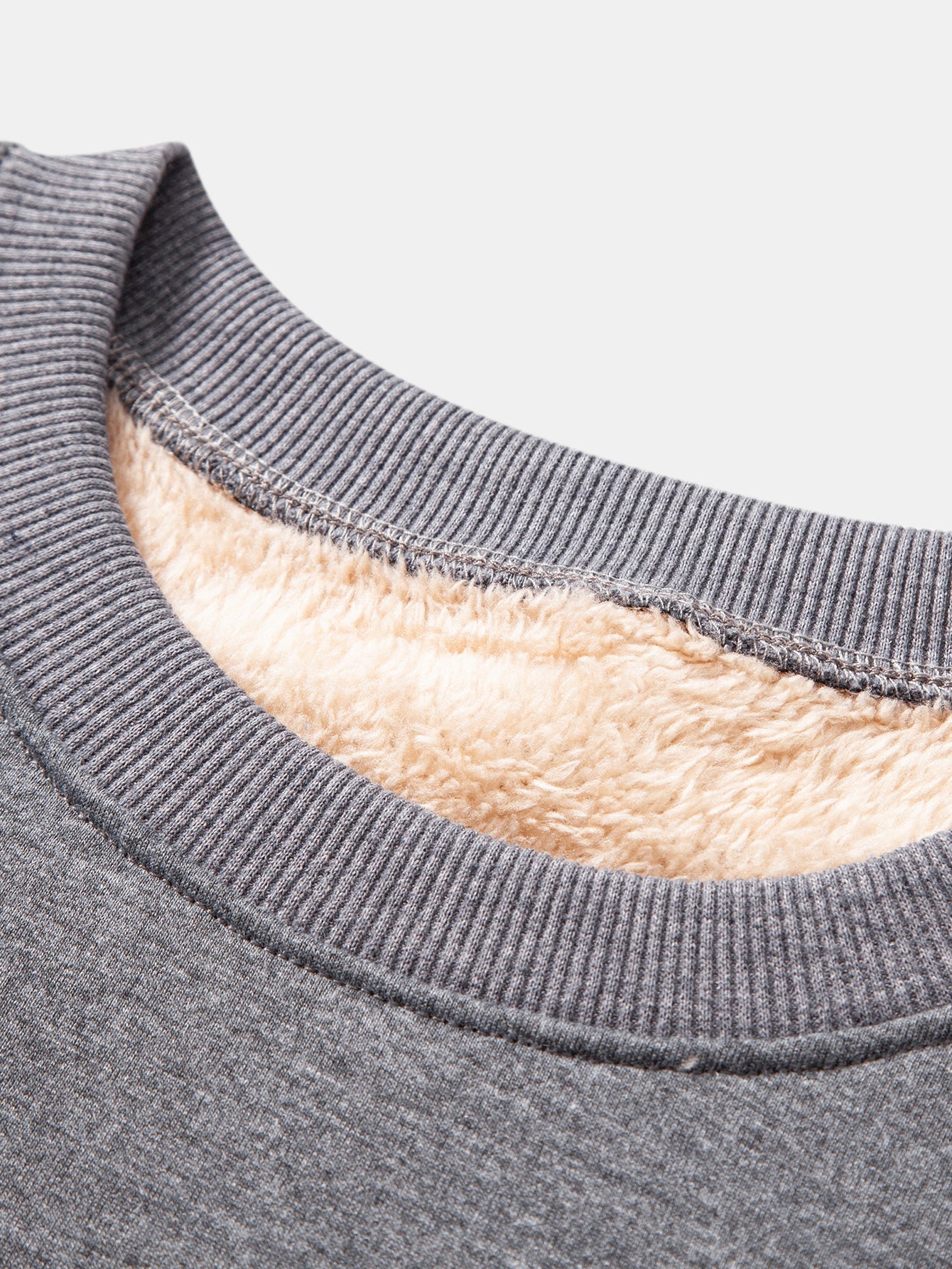 Teddy Fleece Gefüttertes Sweatshirt