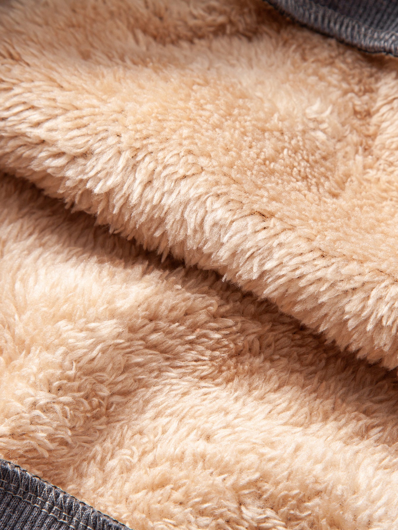 Teddy Fleece Gefüttertes Sweatshirt