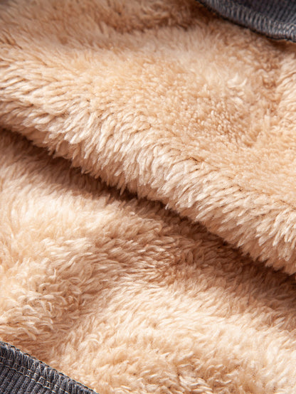 Teddy Fleece Gefüttertes Sweatshirt