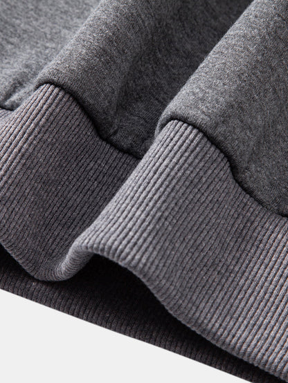 Teddy Fleece Gefüttertes Sweatshirt