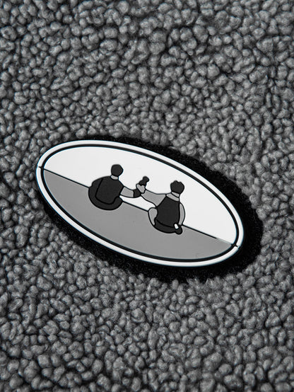 Farbblock Teddy Reißverschlussjacke