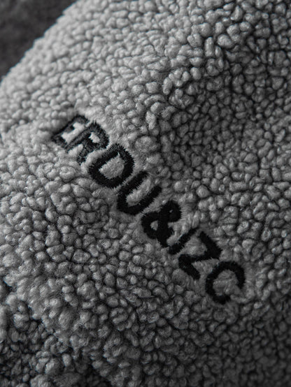 Farbblock Teddy Reißverschlussjacke