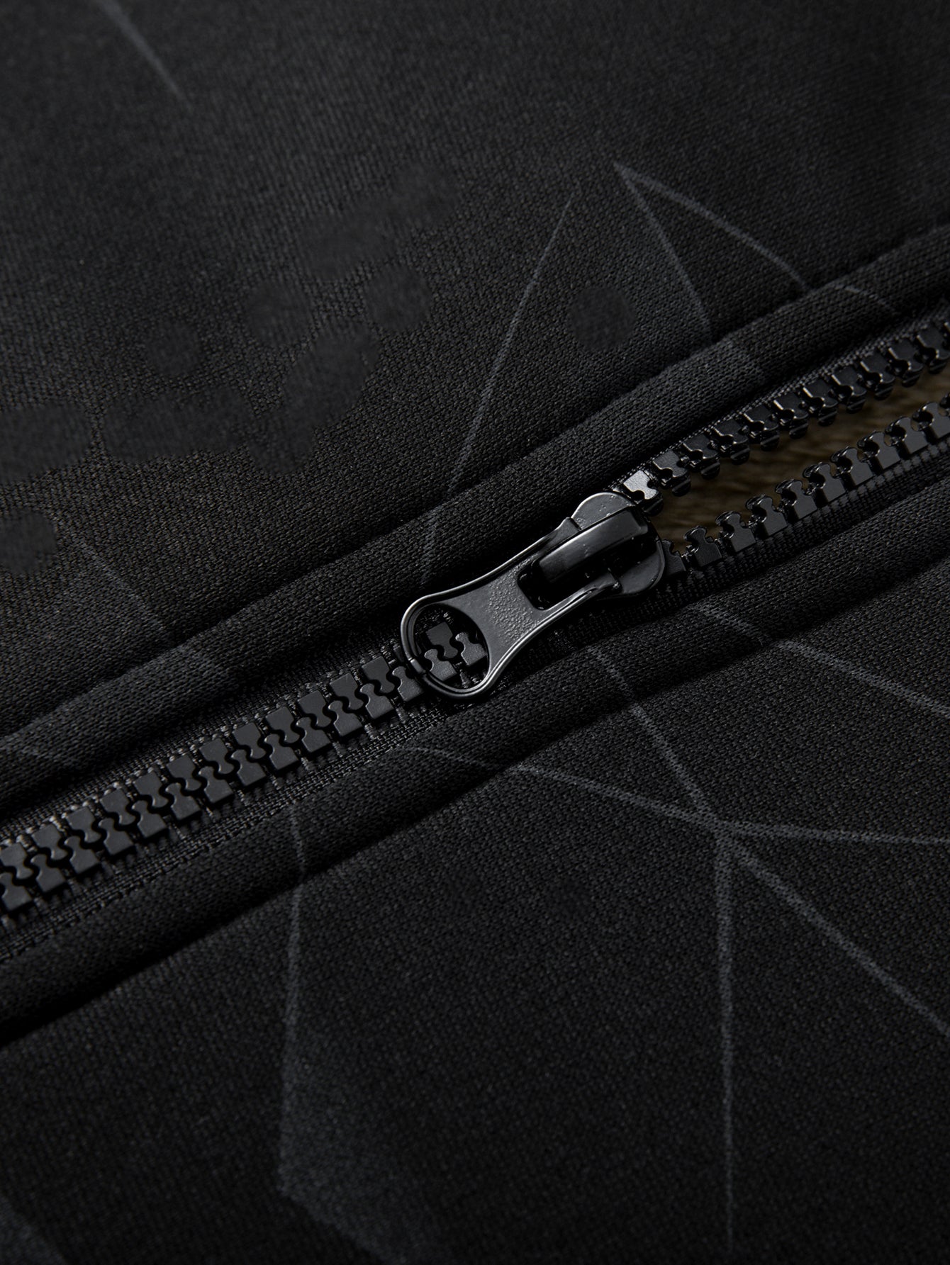 Geometrisch gemusterte Teddy-Fleece Baseballjacke