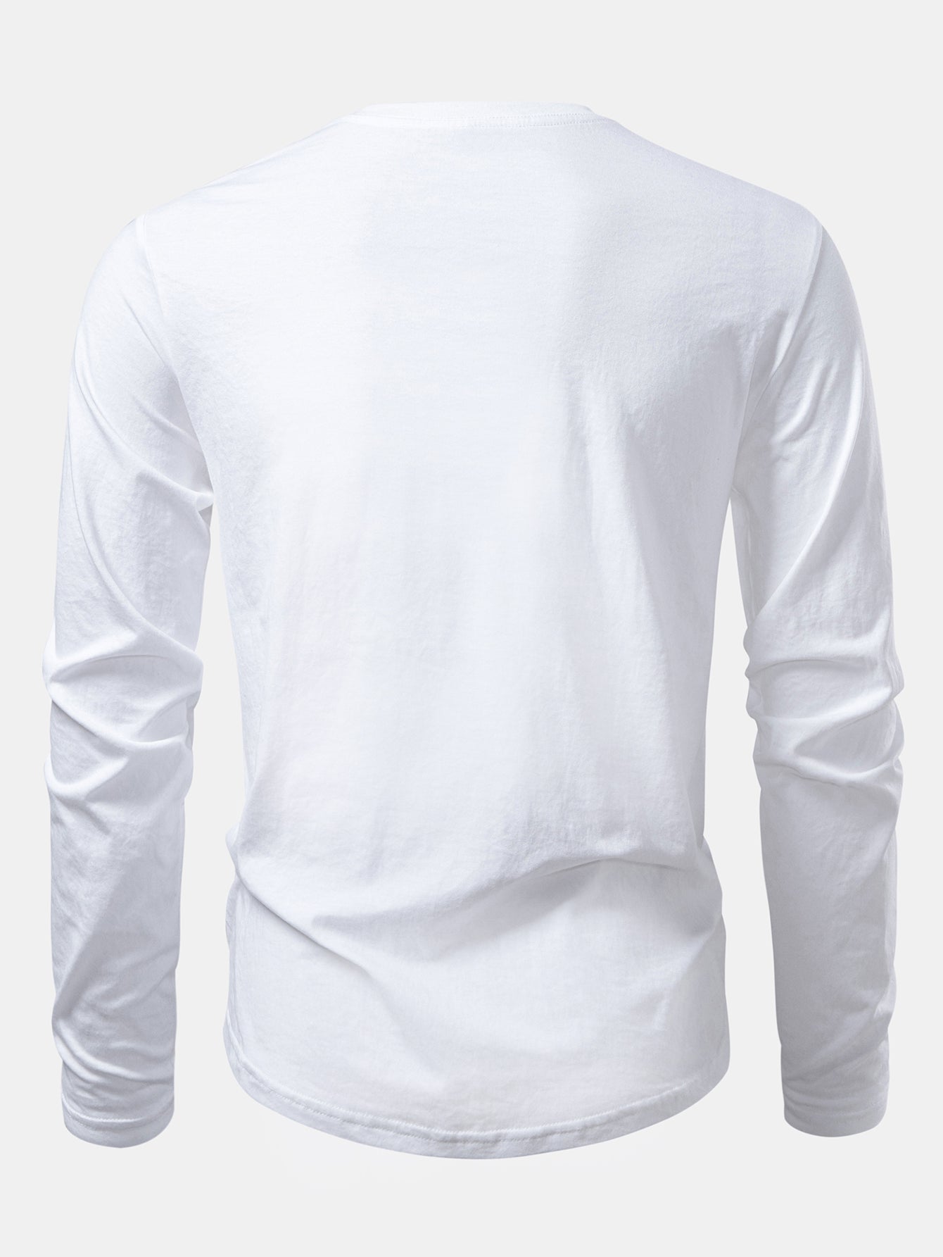 Schwarzes Baumwoll-T-Shirt mit Rundsaum und Druckdesign