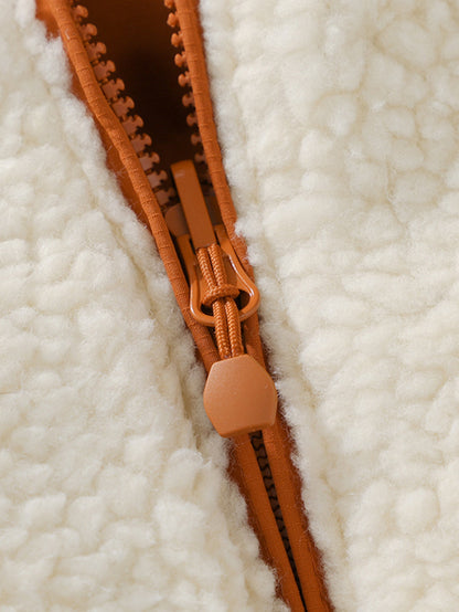 Reversible Teddy Puffer Coat