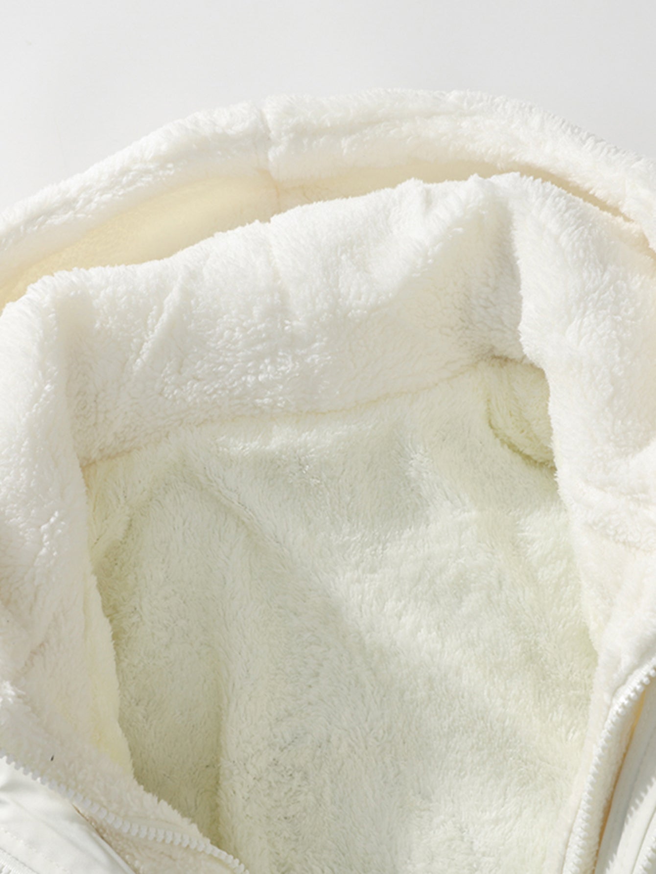 2-in-1 Teddy Hoodie Puffer Coat