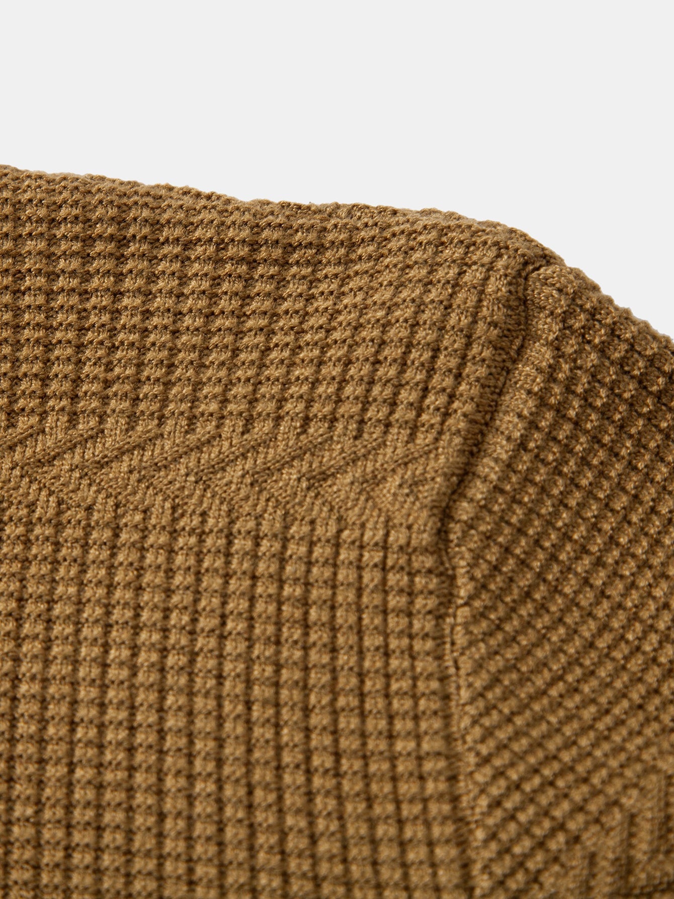 Geometrischer Jacquard Rundhals Sweater