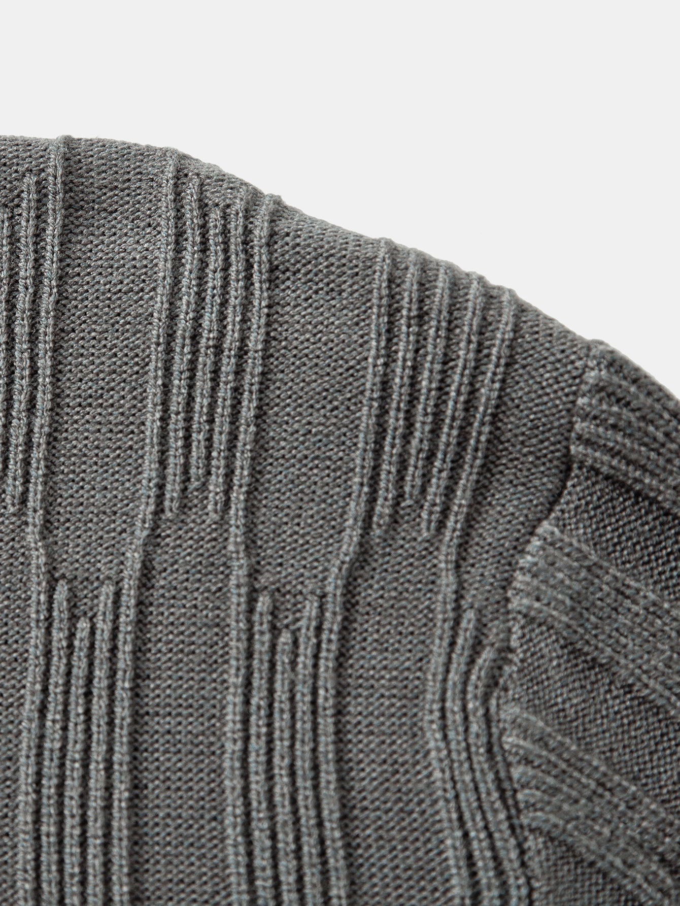 Strukturierter Pullover mit Rundhalsausschnitt