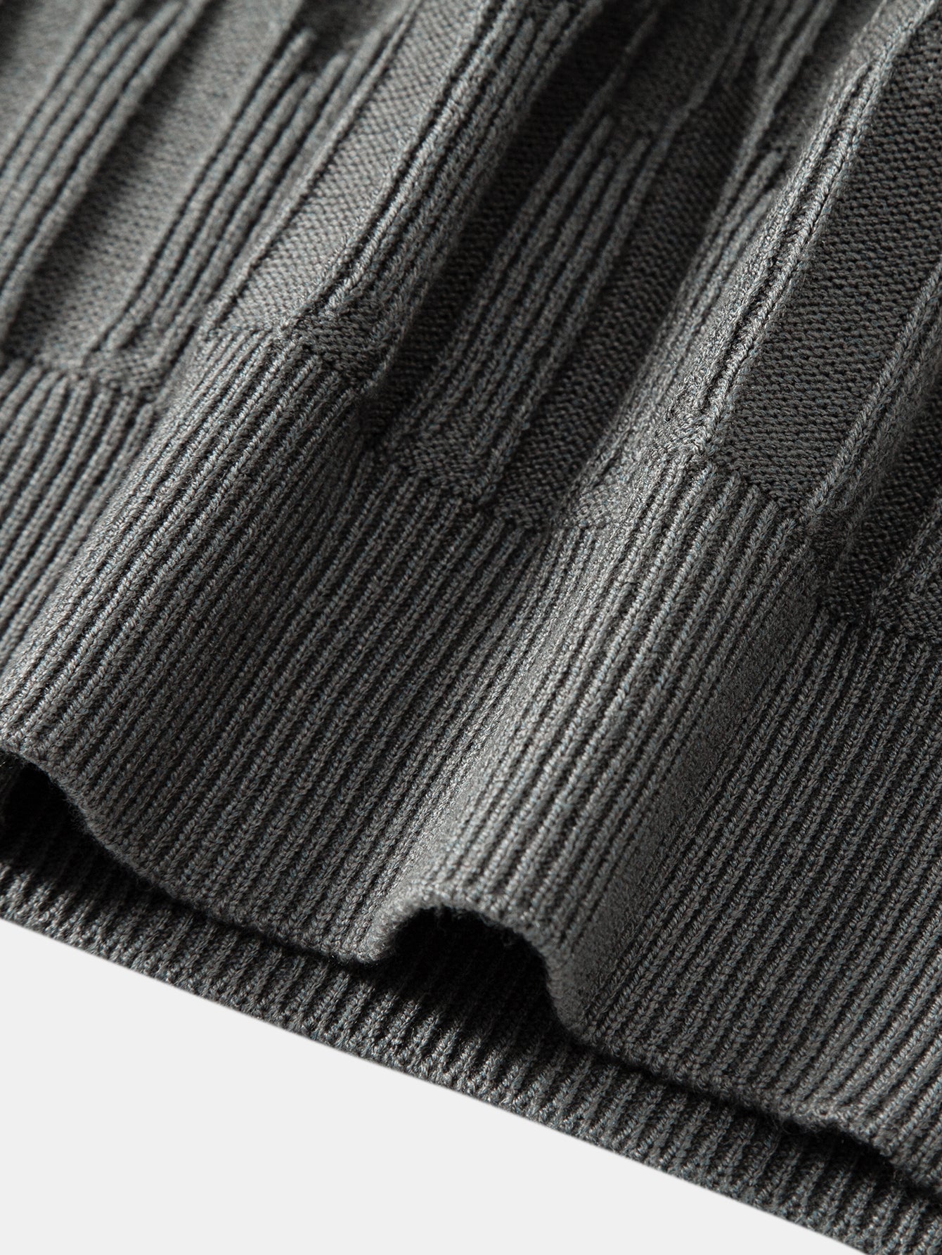 Strukturierter Pullover mit Rundhalsausschnitt