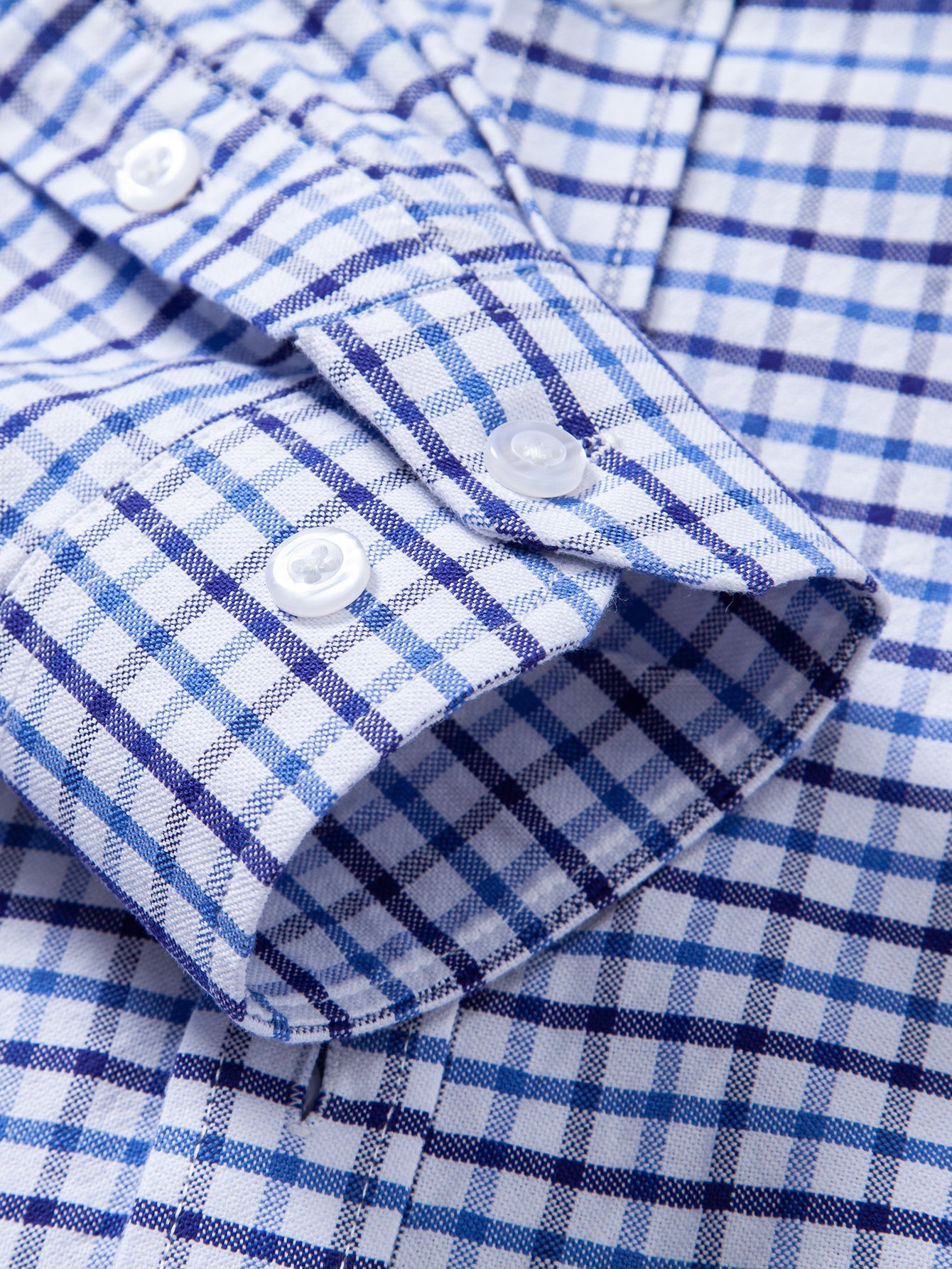 Cowboy Stickerei Baumwolle Kariertes Hemd mit Knöpfen