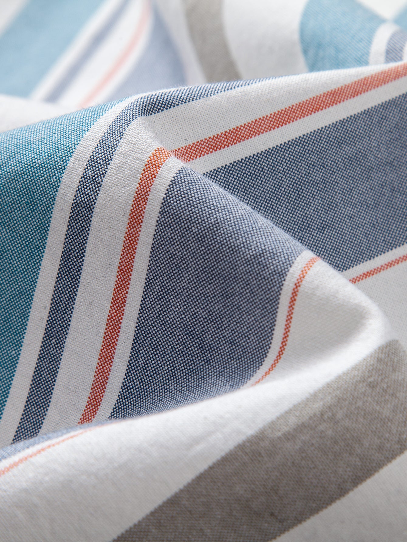 Gestreiftes Cowboy-Hemd aus Baumwolle mit Knöpfen