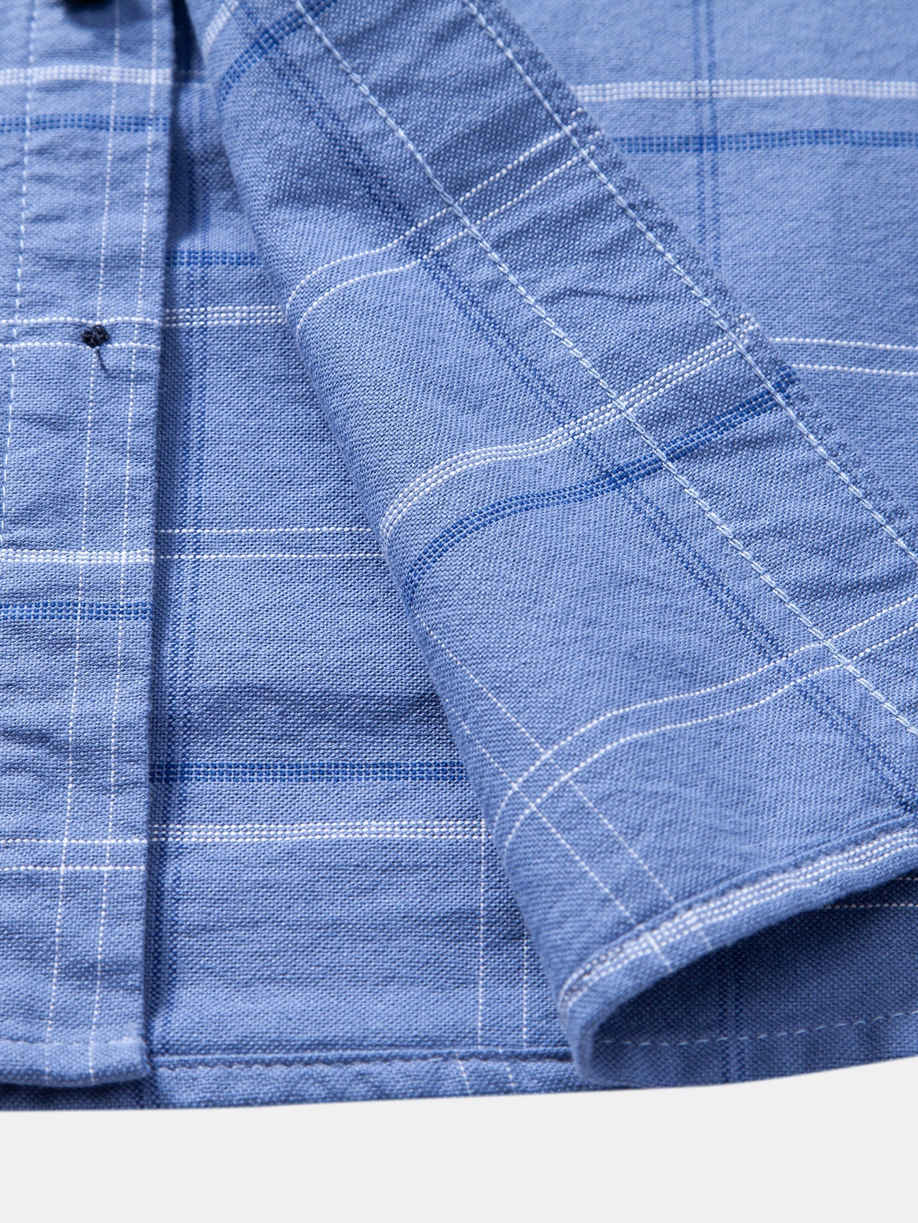 Baumwolle Cowboy Stickerei Kariertes Hemd mit Knöpfen