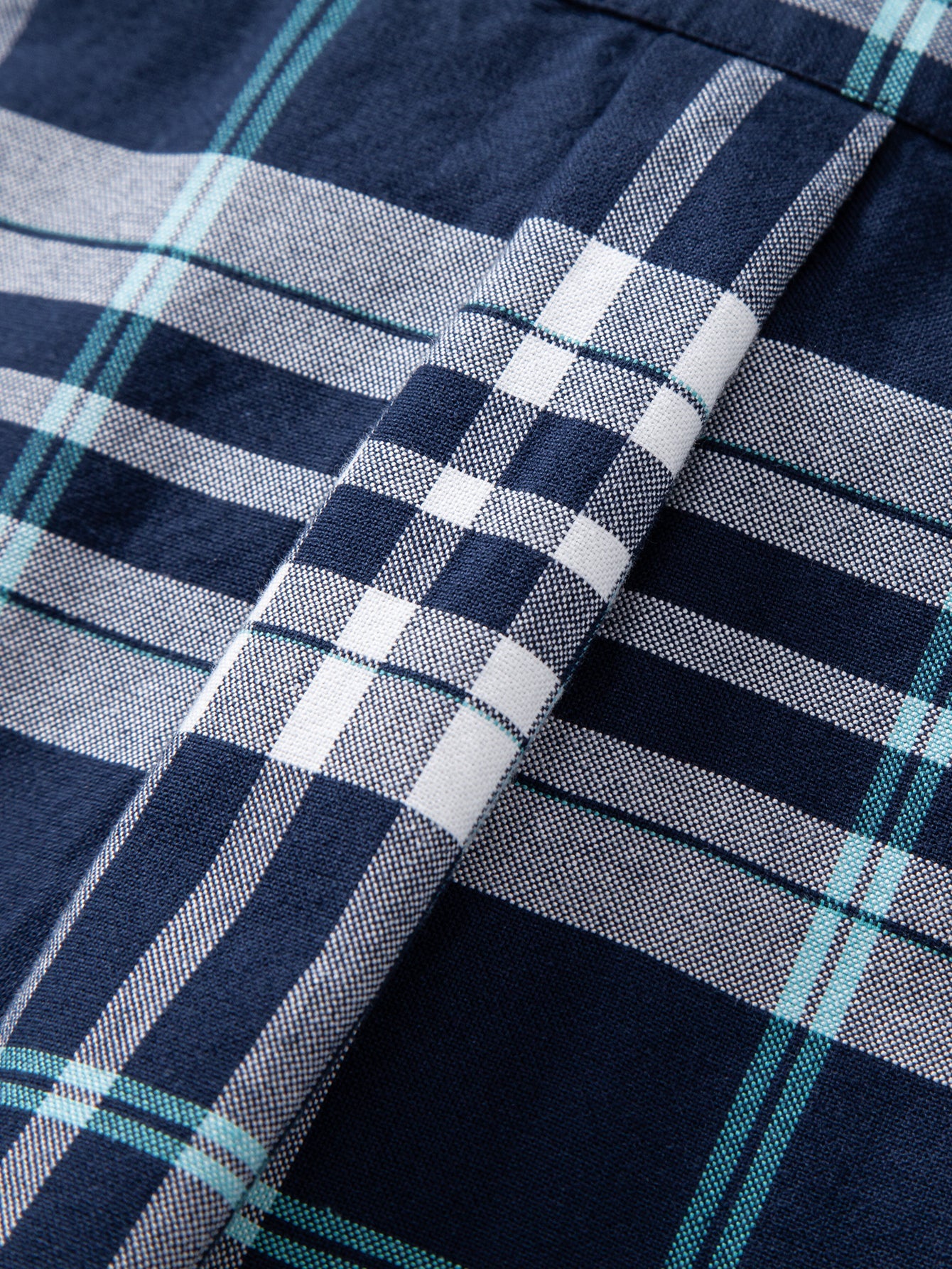 Cowboy Stickerei Baumwolle Kariertes Hemd mit Knöpfen