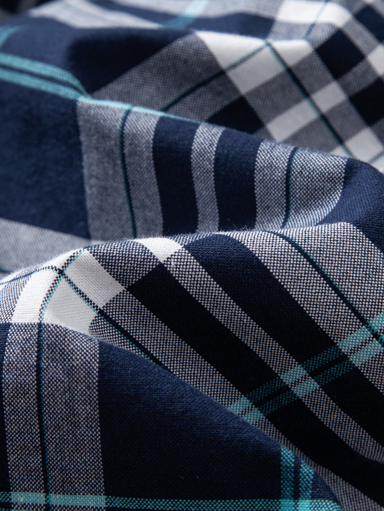 Gesticktes Cowboy-Hemd aus Baumwolle mit Karomuster und Knöpfen