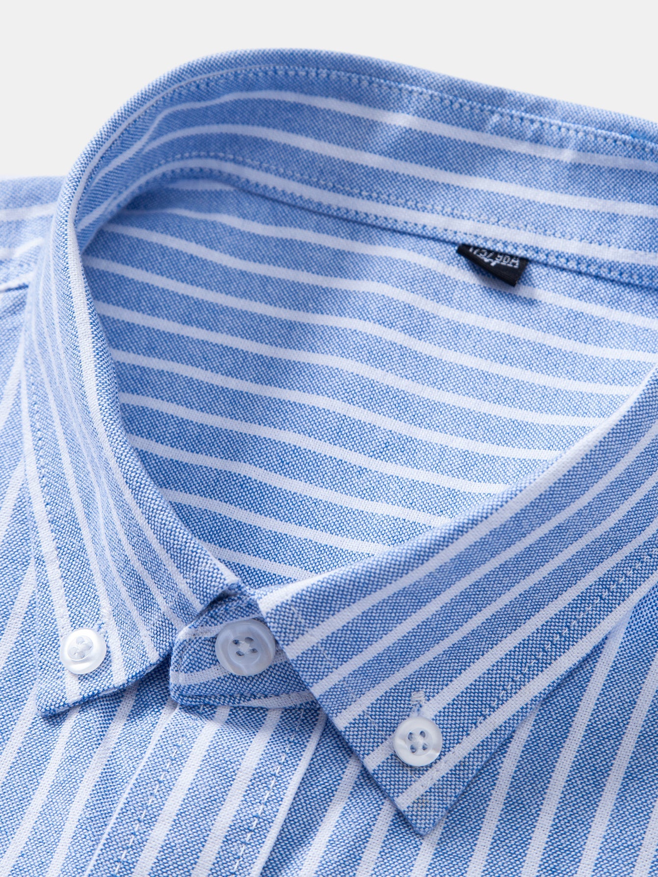 Cowboy Stickerei Baumwolle Oxford Streifenhemd