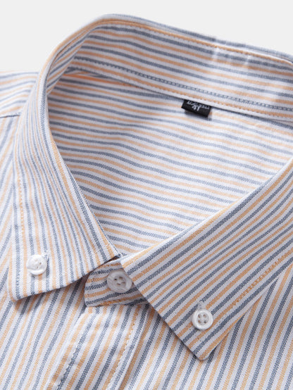 Cowboy Stickerei Baumwolle Kariertes Streifenhemd