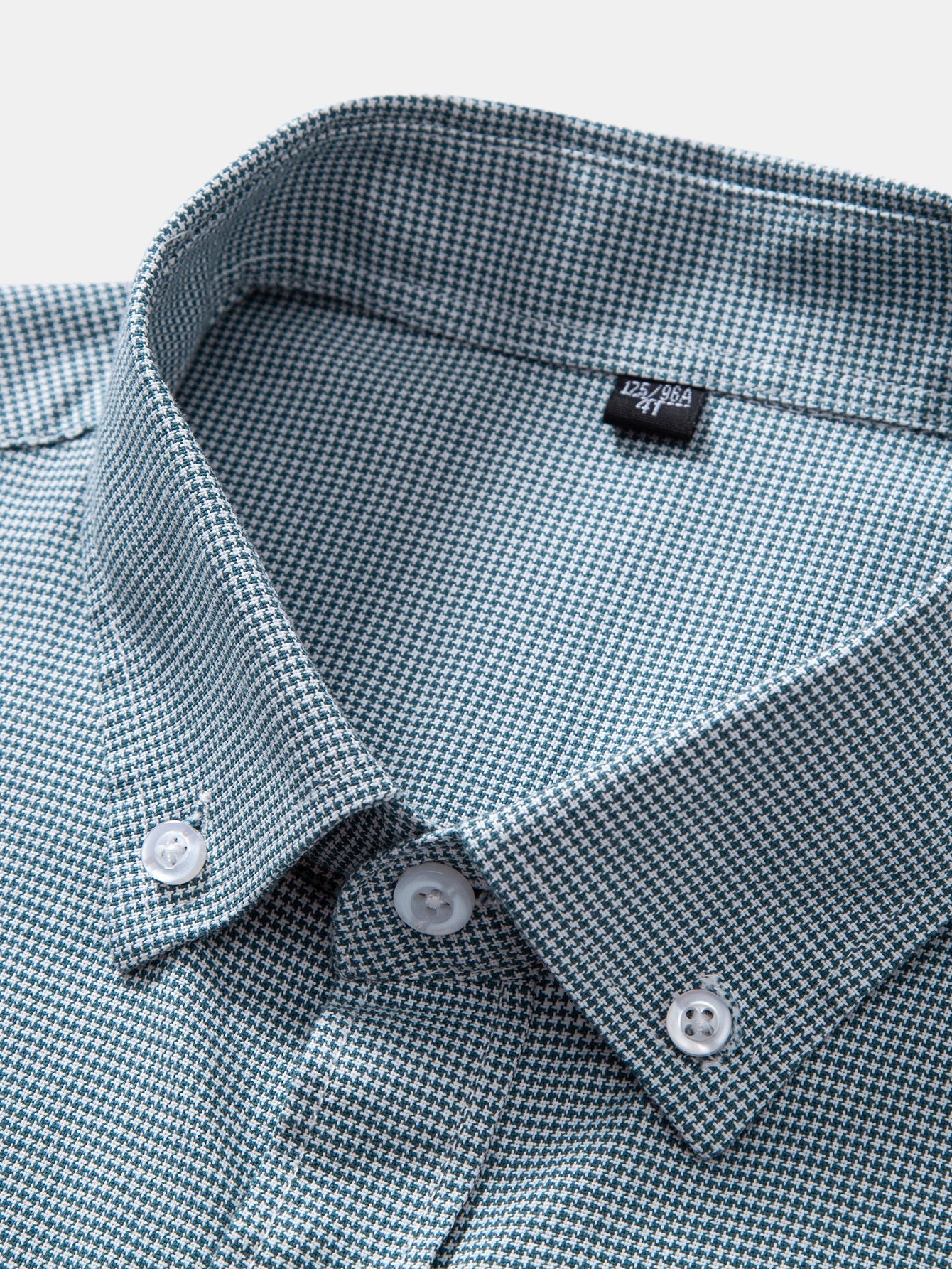 Cowboy Stickerei Baumwolle Hahnentritt Hemd mit Knöpfen