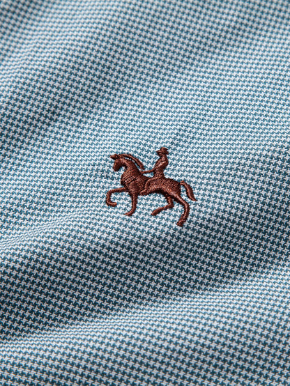 Cowboy Stickerei Baumwolle Hahnentritt Hemd mit Knöpfen