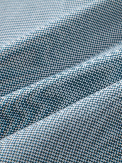 Cowboy-Stickerei Baumwollhemd mit Hahnentritt und Knöpfen