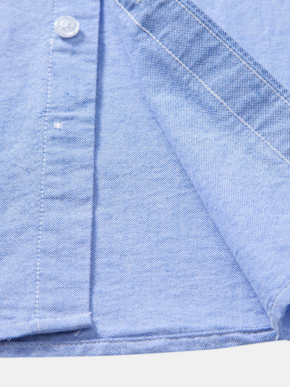 Cowboy Stickerei Baumwolle Oxford Hemd zum Zumknöpfen