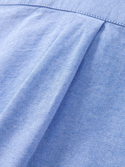 Cowboy-Stickerei Baumwoll-Oxford Hemd mit Knopfleiste