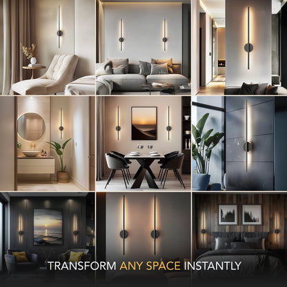 DRAHTLOSE MODERNE WANDLEUCHTEN (SET AUS 2)